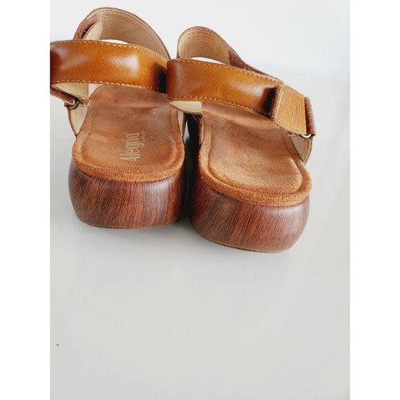 ALGERIA Bailee Brown Leather Sandals Womens Shoes BAI-7463 Size 40 US 9.5-10 - Picture 6 of 13